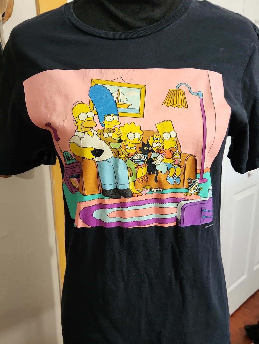 Simpson's Family Black Short Sleeve Tee